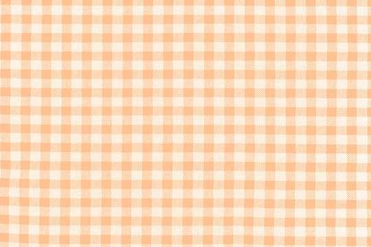  tissu &agrave; petits carreaux vichy orange