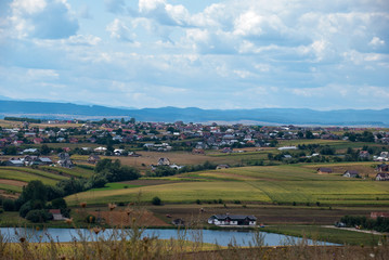 Fototapeta na wymiar Landscape typical countryside in Romania