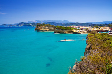 coastline near sidari, corfu island, greece