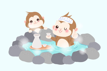 money with hot spring