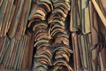 roof tiles texture background