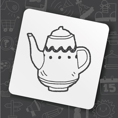 Teapot doodle drawing