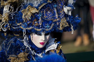Fototapeta na wymiar Masque de carnaval de Venise