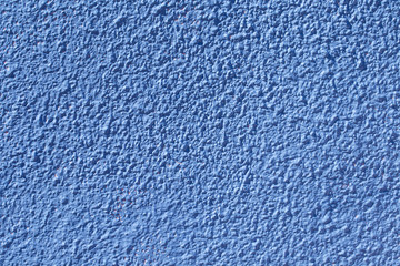 Blue plastering of wall. Blue stucco texture background