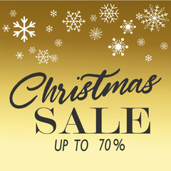 Obraz premium Christmas sale design template. Vector