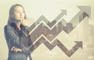 Growth of business concept.