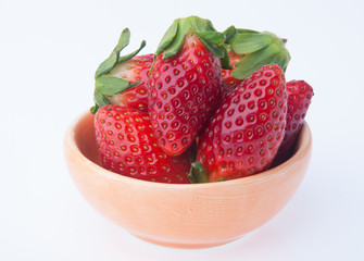 strawberry, fresh red strawberry on background