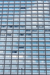 Fototapeta na wymiar Facade of a modern office building in Brussels, Belgium