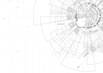 Obraz premium Abstract technology background