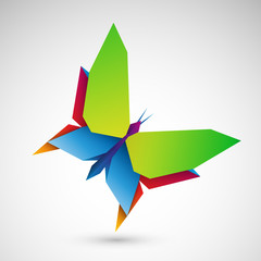 motyl origami wektor © Rzoog