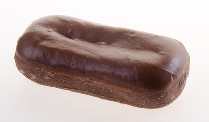 chocolate donuts on a background