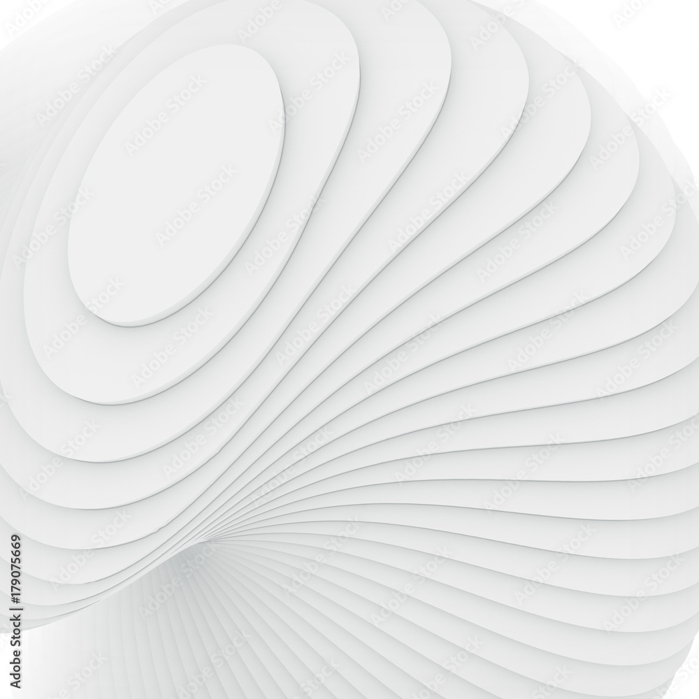 Aufkleber white stripe pattern futuristic background. 3d render illustration