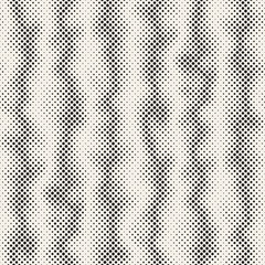 Modern Stylish Halftone Texture. Endless Abstract Background With Random Circles. Vector Seamless Mosaic Pattern.