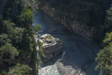 Osum river near Berat Albania