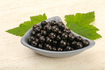 Ripe black currants