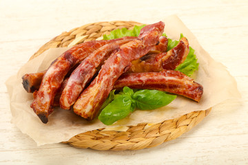 Smoked pork ribs