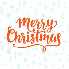 Merry Christmas greeting card