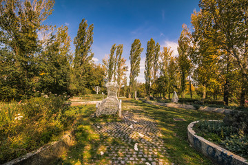 Herbst in Kurpark Oberlaa in Wien