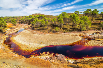 Rio Tinto kopalnia odkrywkowa w Hiszpanii © Jan