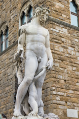 Naklejka premium Fontana del Nettuno, Florence, Italy