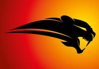 Naklejka premium Panther sign.