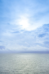 Cloudy bluesky over the sea