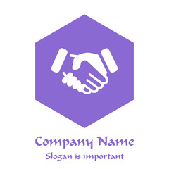 Logo business violet