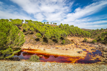 Rio Tinto kopalnia odkrywkowa w Hiszpanii © Jan