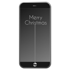 Merry Christmas Phone con sfondo gradiente