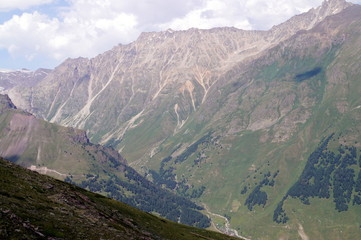 Mountain landscape on a sunny day