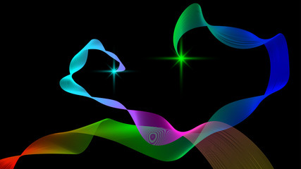 Abstract background with waves