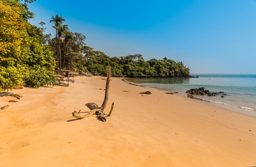 West Africa Guinea Bissau Bijagos Islands - empty paradise beach