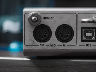 Dj music midi controller mixing club set