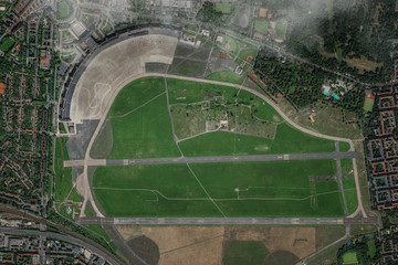 Luftbild Berlin ehemaliger Flughafen Tempelhof © Mathias Weil