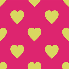 Pattern with hearts. Flat Scandinavian style for print on fabric, gift wrap, web backgrounds, scrap booking, patchwork 
