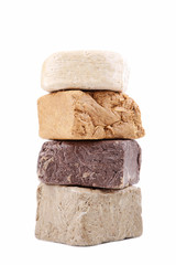 Tasty halva isolated on white background