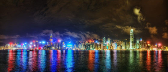 Fototapeta na wymiar Hong Kong Skyline Sunset