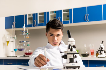 lab technician working in laboratory