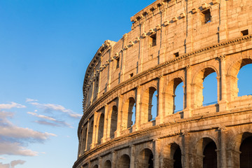 Fototapeta premium Colosseum at sunset in Rome