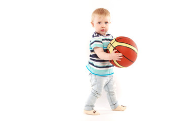 little fan of basketball