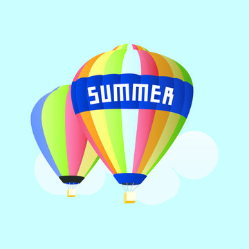 air baloon in summer