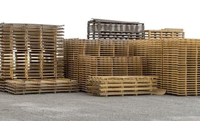 lots of pallets