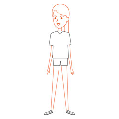 beautiful woman avatar character vector illustration design