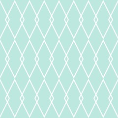 Tile vector pattern or mint green and white wallpaper background