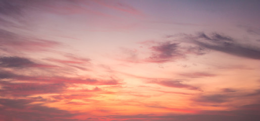colorful of sunset sky for your  background