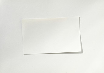 Blank White sheet of paper on paper
