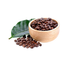 Obraz premium coffee bean on white background