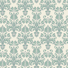 Seamless Vector floral wallpaper baroque style pattern