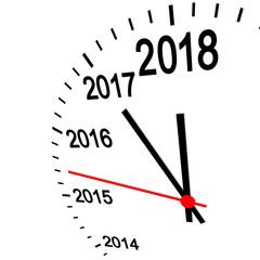 new year 2018 clock