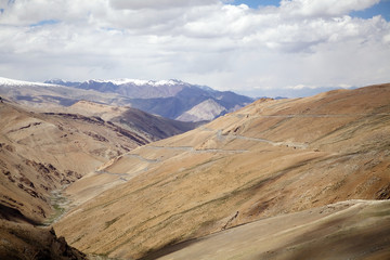 Taglang La mountain pass in Ladakh, India
